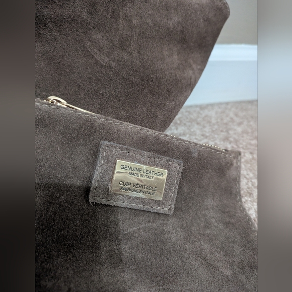 Brown Genuine Leather Made In Italy Italian Hand Bag Handbag Shoulder Bag Purse - Picture 7 of 12